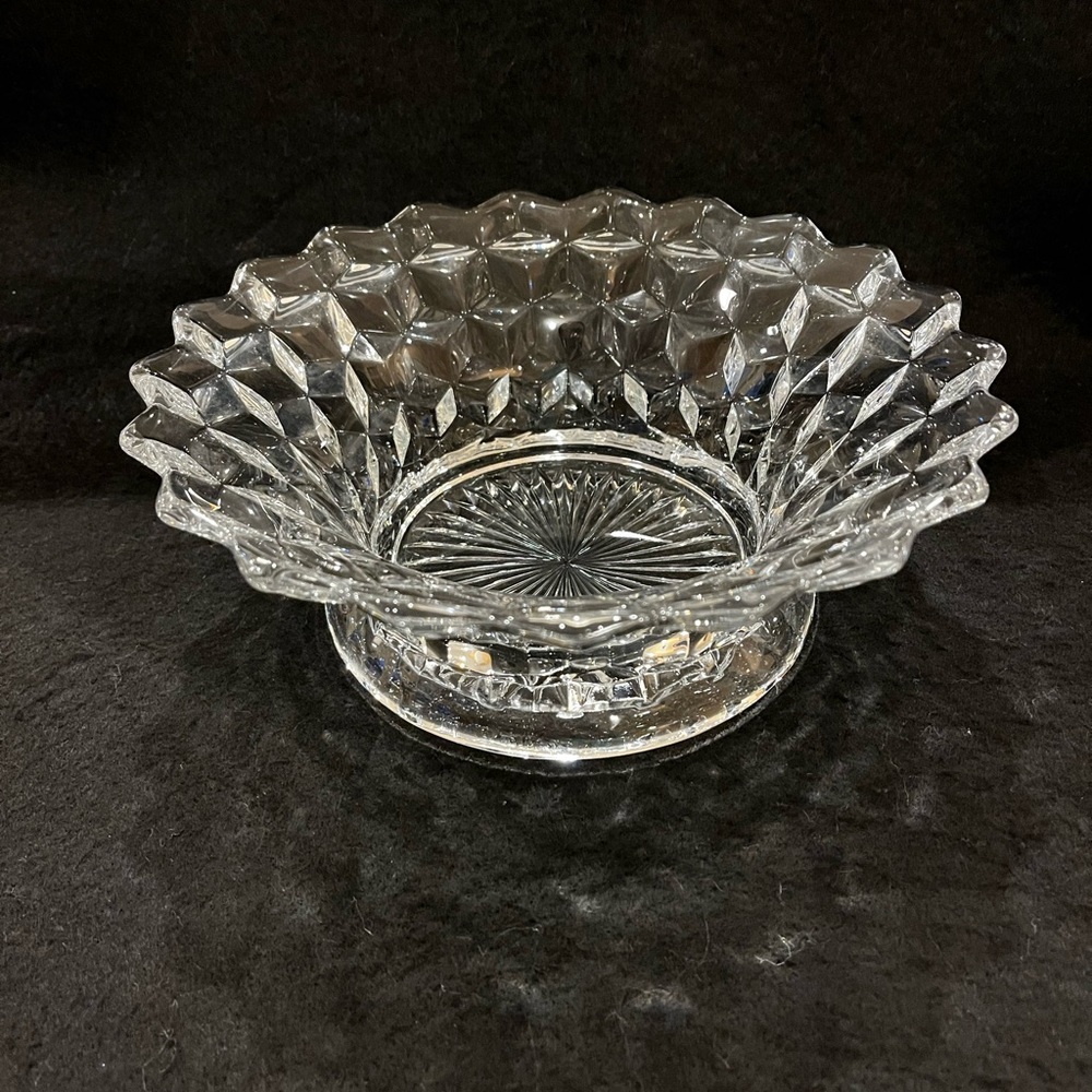 Fostoria American Pattern ~ Rare Vintage Centerpiece Bowl Pressed Glass